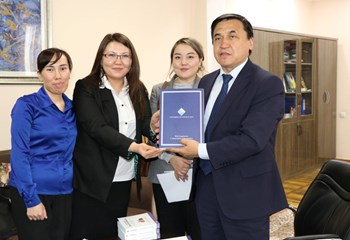 UCA Presents 600 Books on Economics for Schools in Kyrgyzstan
