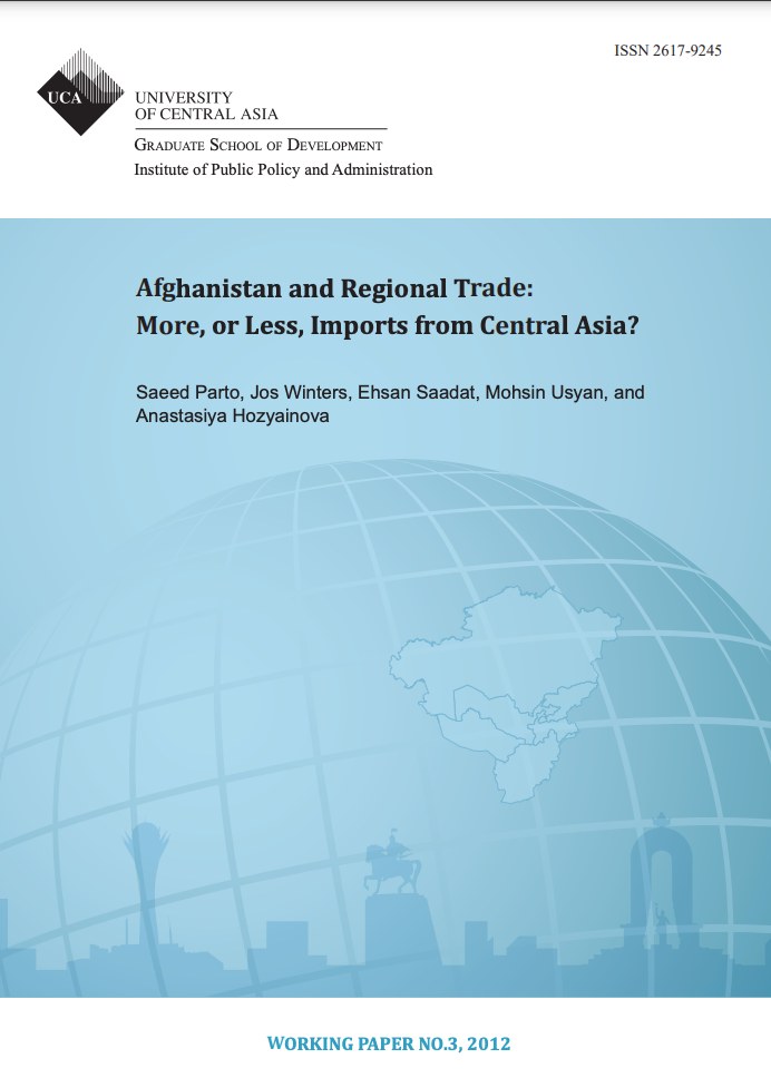 Afghanistan and Regional Trade: More, or Less, Imports from Central Asia?