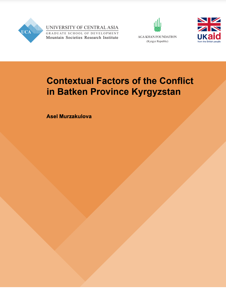 Contextual Factors of the Conflict in Batken Province Kyrgyzstan