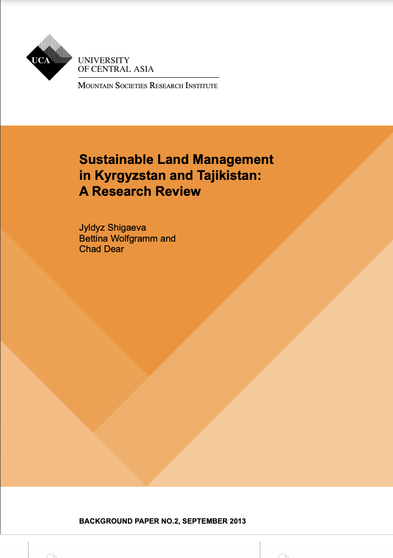 Sustainable Land Management in Kyrgyzstan and Tajikistan: A Research Review